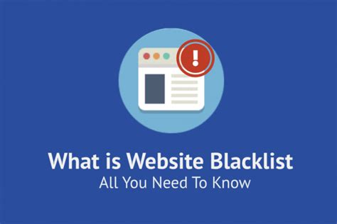 blacklisted sites.